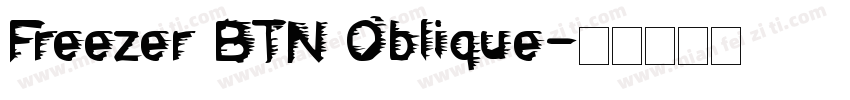 Freezer BTN Oblique字体转换